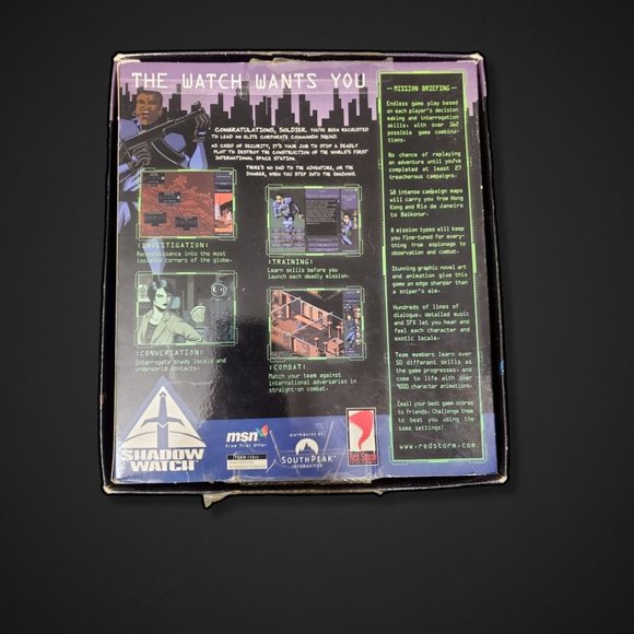 Shadow Watch Big Box PC Game Retro - Picture 3 of 8